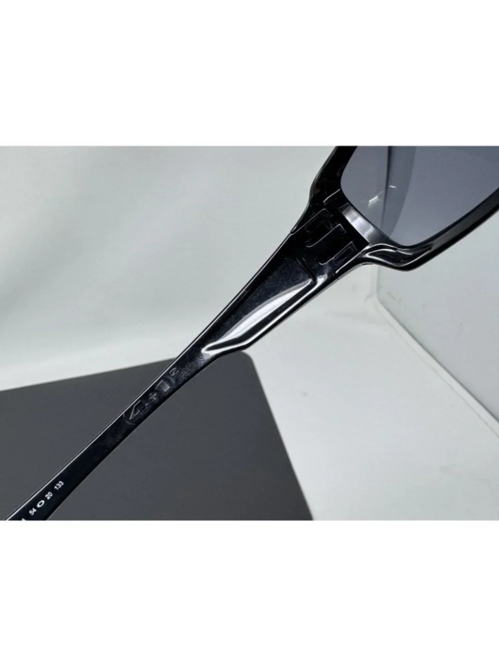Oakley Fives Squared Sunglasses OO9238-04 Polished Black Frame Scratched Lenses